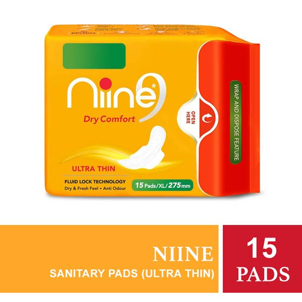 Niine Dry Comfort Ultra Thin Extra long 15 Pads 01