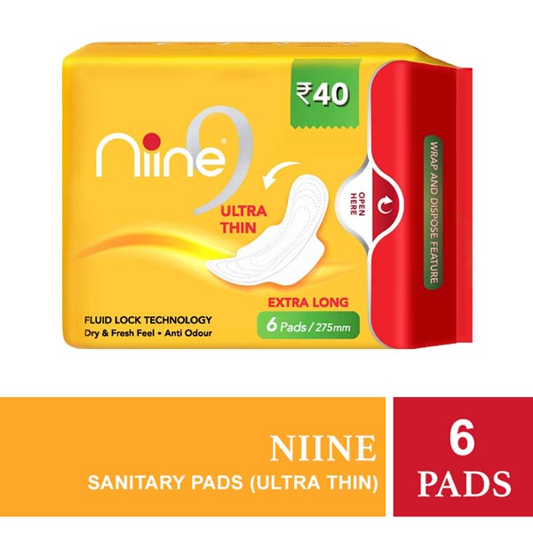 Niine Ultra Thin Extra long 6 Pads 01