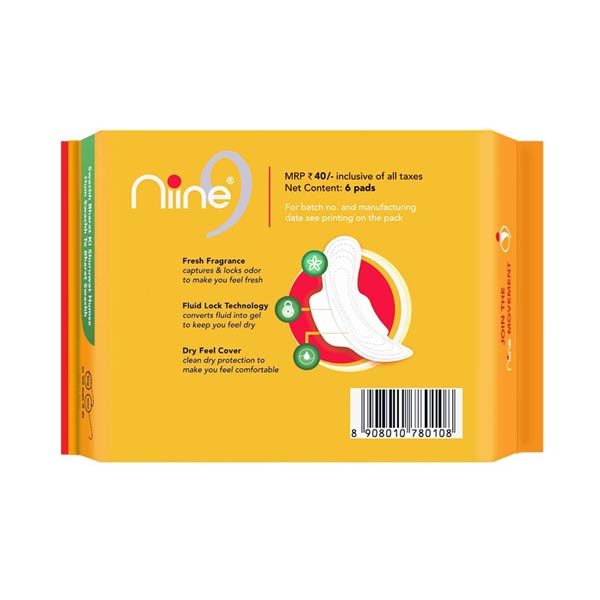 Niine Ultra Thin Extra long 6 Pads 02